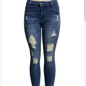 GM Fashion USA P3269 Skinny Destroyed Jeans Size 5/6